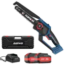 ម៉ូទ័រអាឈើខ្នាតតូច (ES8081) Cordless Chainsaw  20V 4.0Ah x 2  5800RPM  24CM