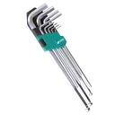 ឈុតសោតាន់ ( HKS9 )Hex Key Set (9 Pcs) 1.5, 2, 2.5, 3, 4, 5, 6, 8, 10MM