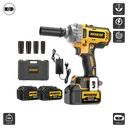 ម៉ូទ័រសដោះប៊ូឡុងប្រើថ្ម (8500) Cordless Electric Wrench 1/2INCH 580NM 4AH 