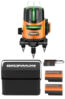 ឡាស៊ែរភ្លើង 2 ប្រើថ្ម (K905) Line Laser Level 5line 2AA 515NM 10MW