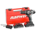 ម៉ូទ័រស្វានប្រើថ្ម 10 លី (DB5212) Cordless Electric Drill 10MM  21V 2.0Ah x 2 28NM 10 លី
