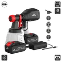ម៉ូទ័របាញ់ថ្មាំប្រើថ្ម ( SG5021 ) Cordless Sprayer 21V  4.0Ah x 2 700ML/min 1200ML