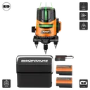 ឡាស៊ែរភ្លើង5 ប្រើថ្ម (K905) Line Laser Level 5line 2PCS 515NM 10MW