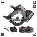 ម៉ូទ័រជ្រៀក 1.8តឹកប្រើថ្ម(D5165) Cordless Circular Saw 185MM 21V 6.0Ah x 2 5500RPM 185MM
