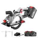 ម៉ូទ័រជ្រៀក 1.5តឹកប្រើថ្ម (CS5061) Cordless Circular Saw 150MM 21V 6.0Ah x 2  6500RPM  150MM