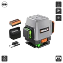 ឡាស៊ែរភ្លើង 8 ប្រើថ្ម (LD08) Line Laser Level 1PSC 10MW 515NM