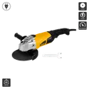 ម៉ូទ័រឆាប1.8តឹក (កំណត់ល្បឿនបាន) (180A) Angle Grinder 180MM 2000W