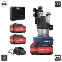 ម៉ូទ័រលក 6 លីប្រើថ្ម (E8212) Cordless Trimmer Router  20V 4.0Ah x 2  13000 - 25000RPM  6.35MM